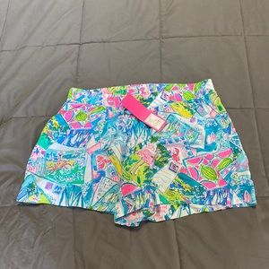Lilly Pulitzer Katia Shorts Pop Up Wish You Were Here Small